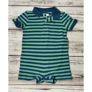 Ralph Lauren 9m Green/Navy Knit Romper